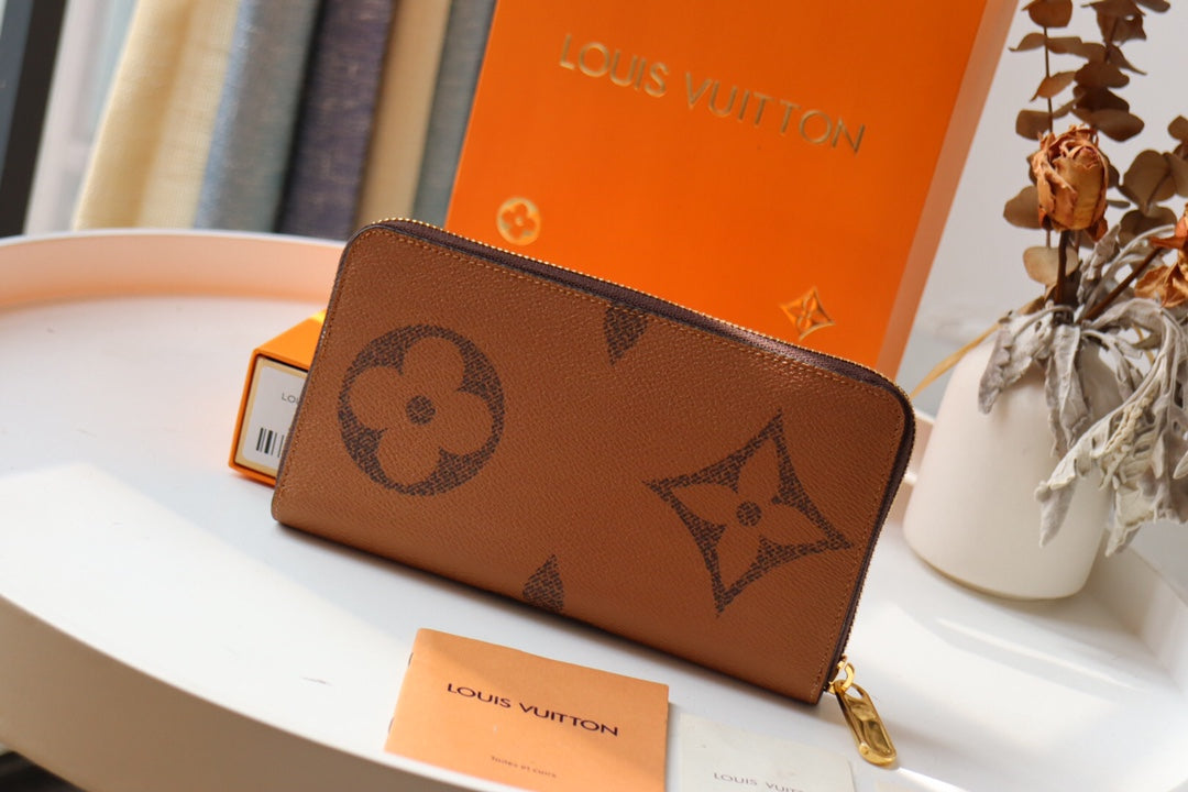 Louis Vuitton Long Wallet 19cm Monogram Reverse Canvas