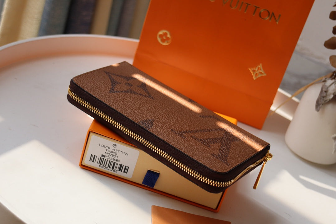 Louis Vuitton Long Wallet 19cm Monogram Reverse Canvas