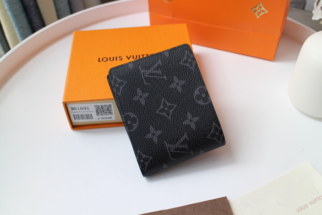 Louis Vuitton 25S Multiple Wallet in Monogram Eclipse Coated Calfskin