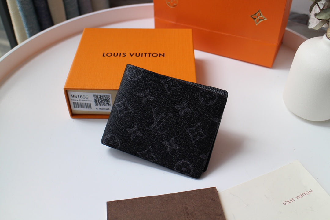 Louis Vuitton 25S Multiple Wallet in Monogram Eclipse Coated Calfskin