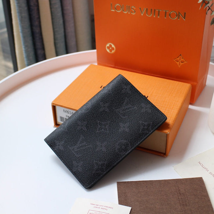 Louis Vuitton 25S Passport Holder 14 in Monogram Eclipse Coated Calfskin