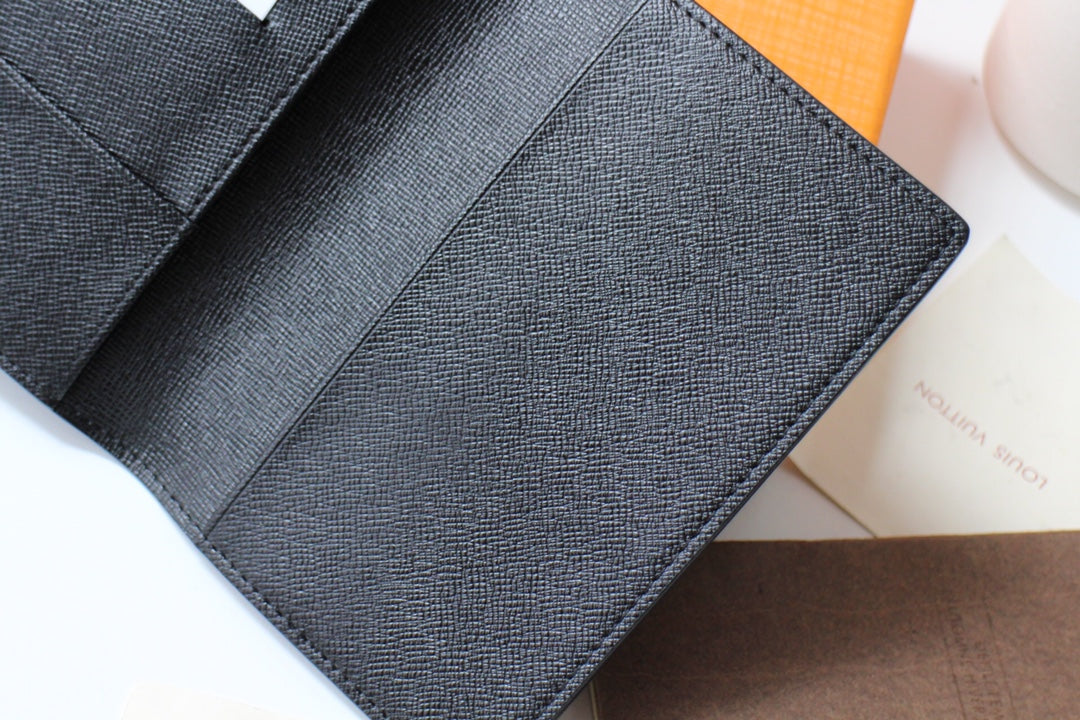Louis Vuitton 25S Passport Holder 14 in Monogram Eclipse Coated Calfskin