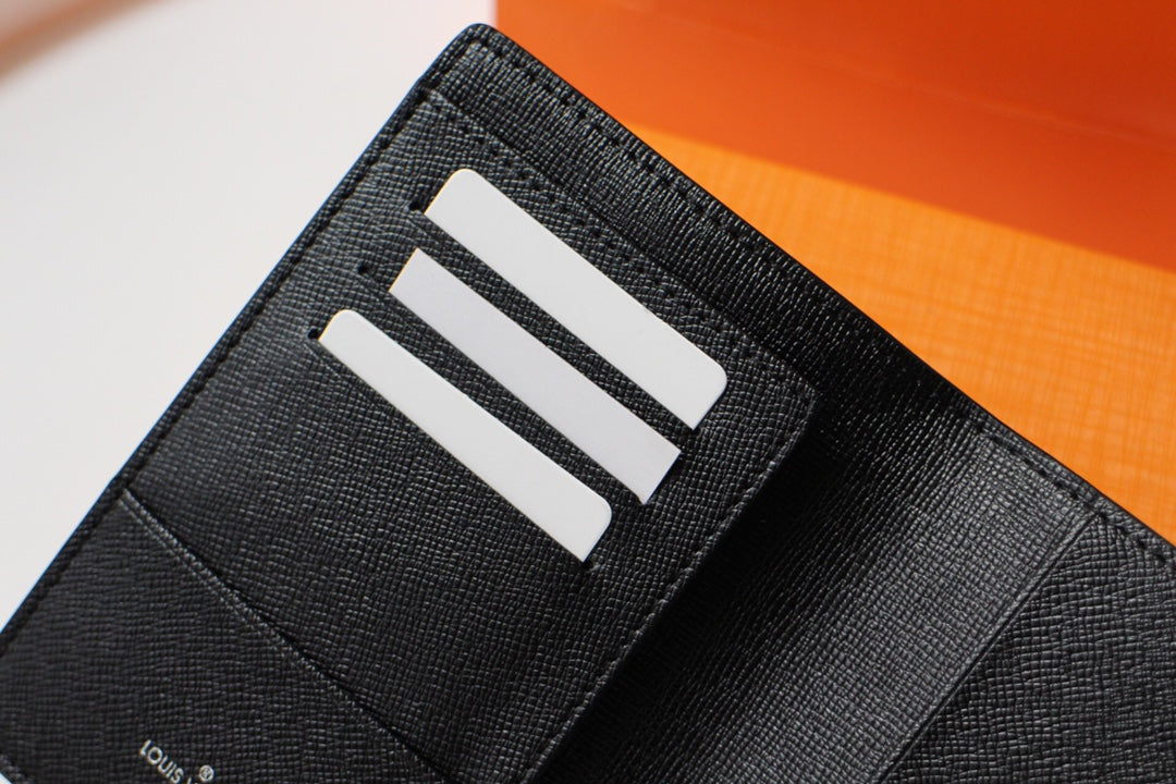 Louis Vuitton 25S Passport Holder 14 in Monogram Eclipse Coated Calfskin