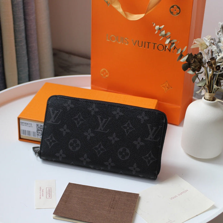Louis Vuitton 25S Zippy Wallet Horizontal 19 in Monogram Eclipse Coated Calfskin