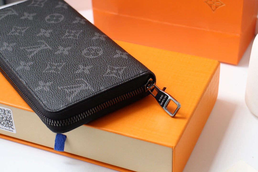 Louis Vuitton 25S Zippy Wallet Horizontal 19 in Monogram Eclipse Coated Calfskin