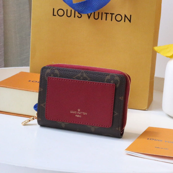 Louis Vuitton 25S Lou Wallet 11 in Fuchsia Pink Monogram Coated Calfskin