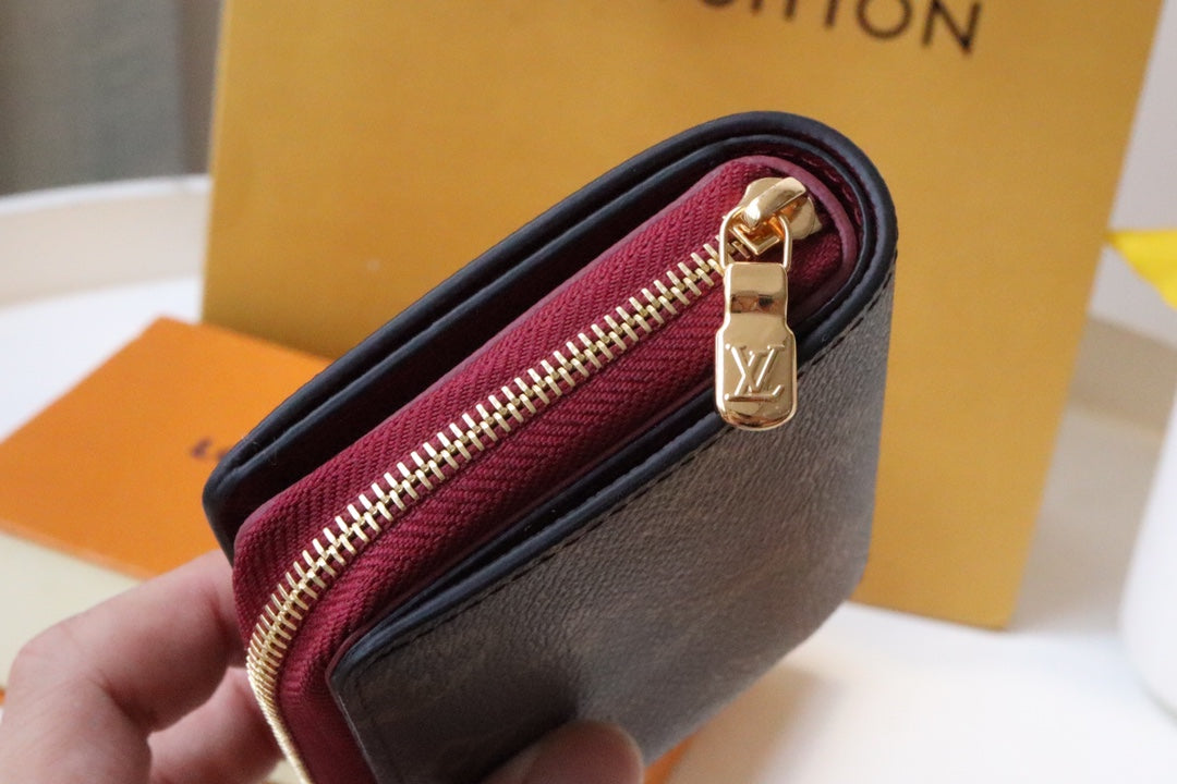 Louis Vuitton 25S Lou Wallet 11 in Fuchsia Pink Monogram Coated Calfskin
