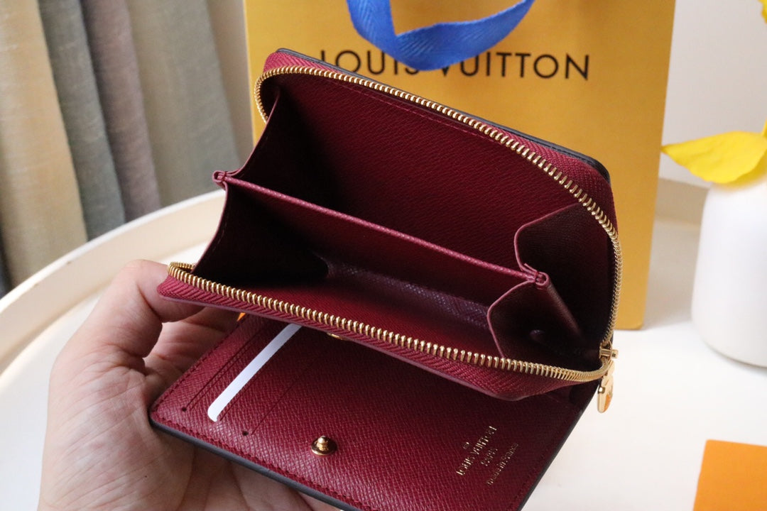 Louis Vuitton 25S Lou Wallet 11 in Fuchsia Pink Monogram Coated Calfskin