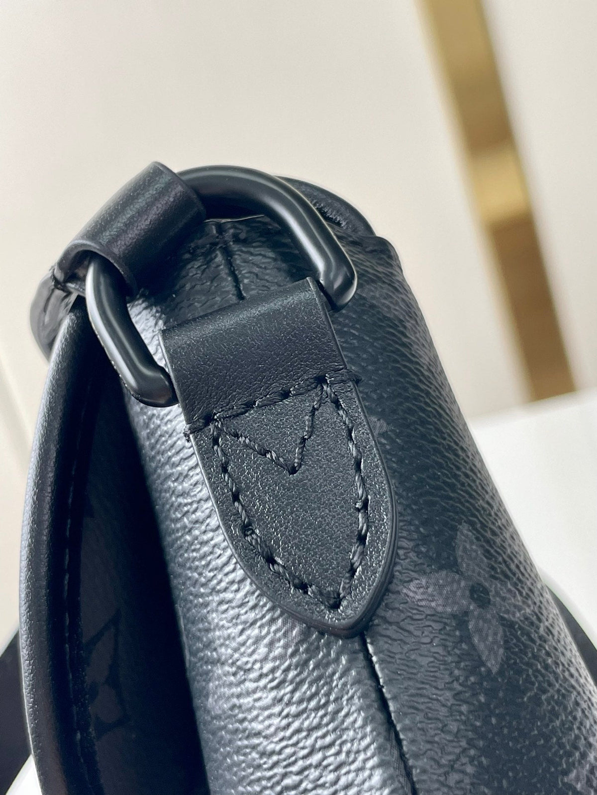 Louis Vuitton Pulse Wearable Wallet 22 in Gun Metal Monogram Eclipse Coated Canvas