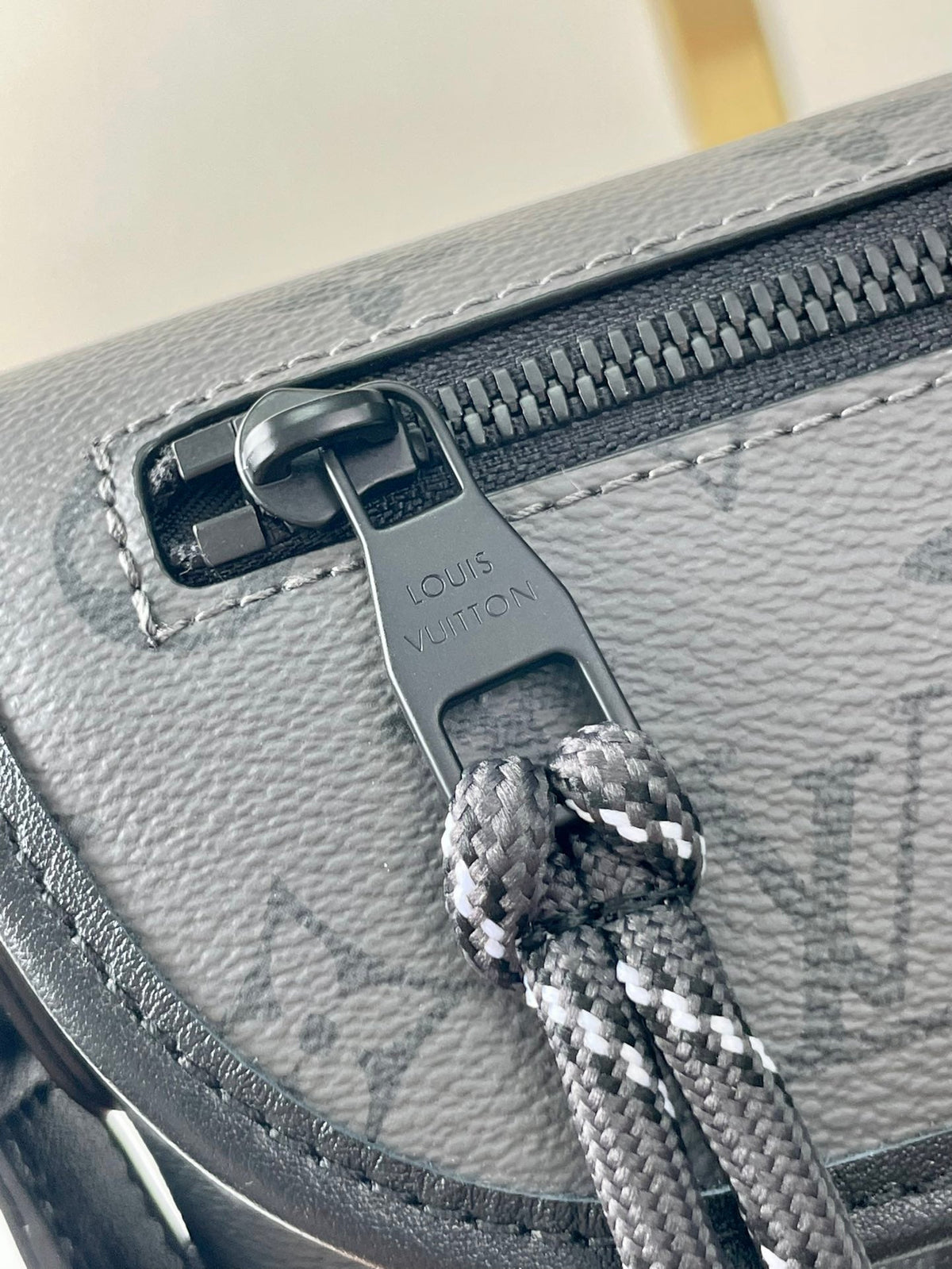Louis Vuitton Pulse Wearable Wallet 22 in Gun Metal Monogram Eclipse Coated Canvas