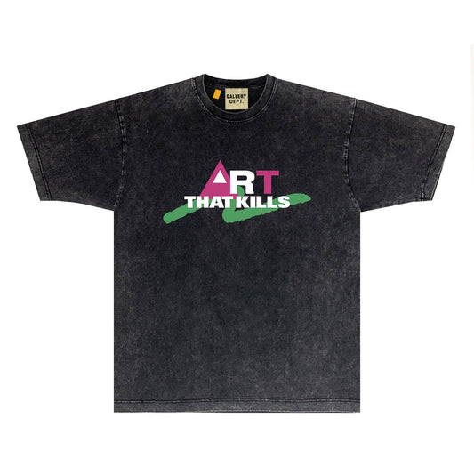 Gallery Dept T Shirts Tee Shirt Washed and Worn Short Sleeve T-shirt Blouse