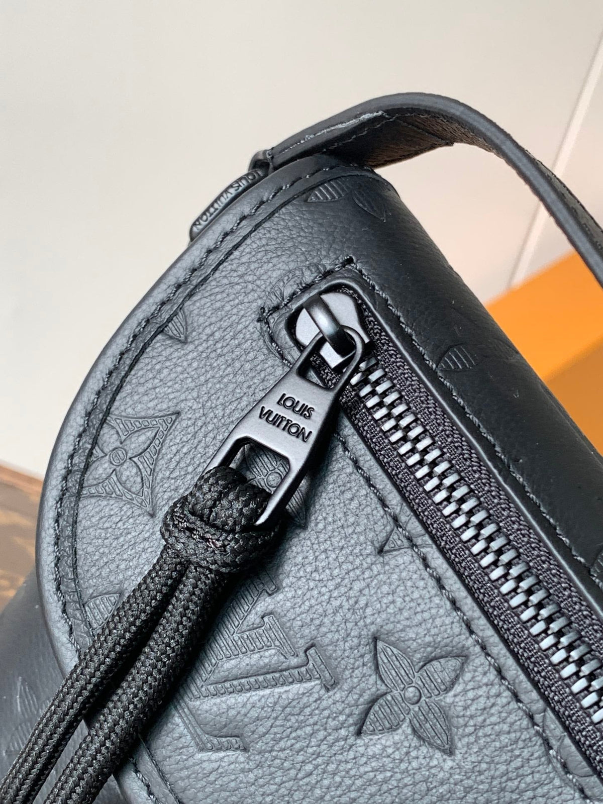 Louis Vuitton 25S Pulse Wearable Wallet 22 in Black Monogram Shadow Embossed Calfskin