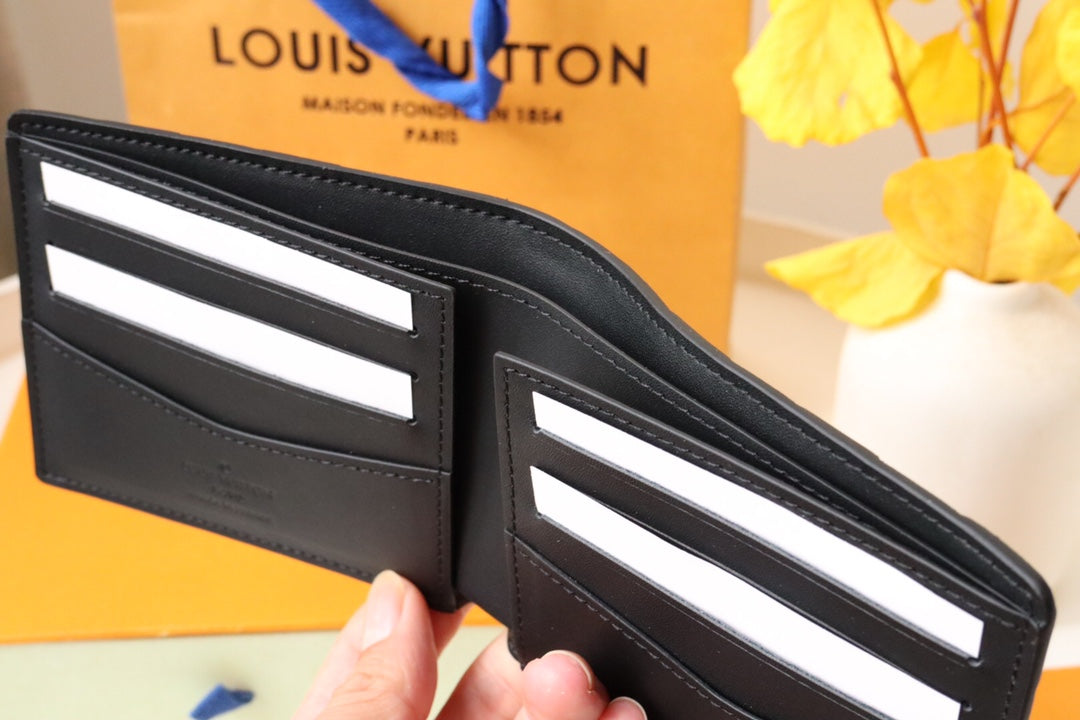 Louis Vuitton 25S Slender Wallet 11 in Black Damier Infini Calfskin