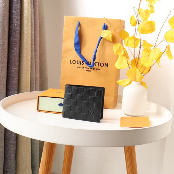 Louis Vuitton 25S Slender Wallet 11 in Black Damier Infini Calfskin