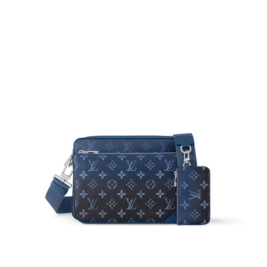 Trio Messenger Bag - Navy Blue